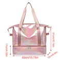 thumbnail image 3 of Women Sport Duffle Bag Gym Bag Training Handbag Luggage Travel Bag Shoulder Bag, 3 of 21