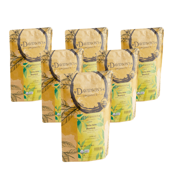 Davidson's Organic Yerba Mate Roasted Herbal Loose Leaf Tea - 1 lb / 0.45 kg