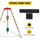 thumbnail image 5 of VEVOR Kit para espacios confinados con cabrestante de 2600 libras, trípode de rescate para espacios confinados con patas de 7 pies, kit de trípode para espacios confinados con cable de 98 pies, 5 of 8