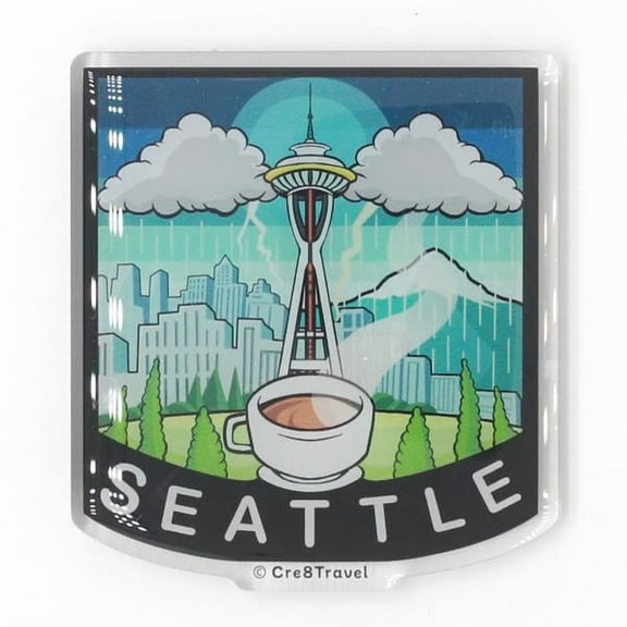 Seattle Space Needle Acrylic Magnet