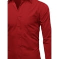 thumbnail image 4 of FashionOutfit Men's Regular Fit Dress Shirt, 4 of 5