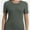 Olive Green, variant on Women's Crew Neck Ribbed Fitted Shirt Basic Short Sleeves Summer T Shirt Tops