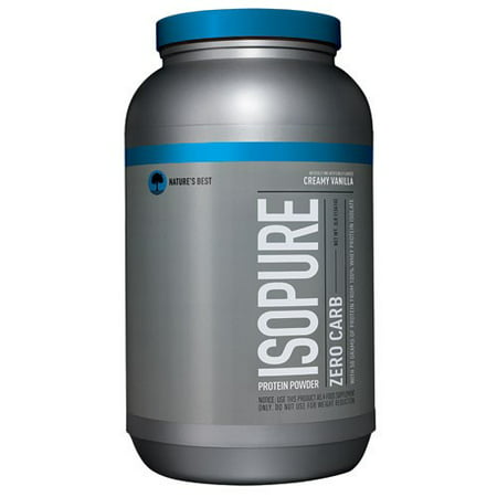 Isopure Zero Carb Protein Powder, Vanilla, 50g Protein, 3
