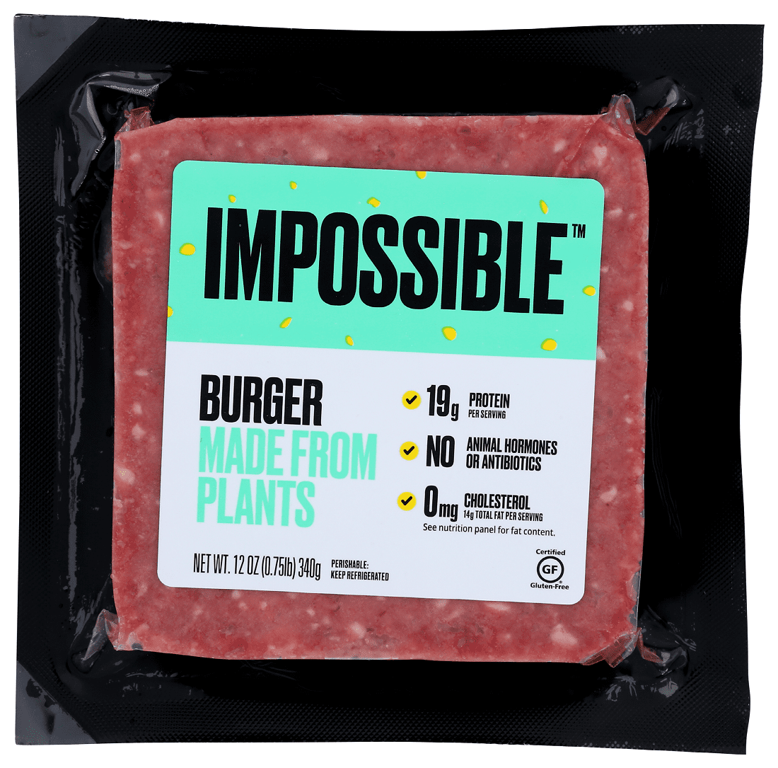 Imposible Foods Burger Brick, 12oz, (Pack of 12)