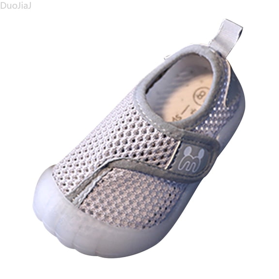 DuoJiaJ Baby Mesh Slip On Shoes For Spring And Summer Toddler Sneakers Size 3,Gray