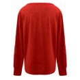 thumbnail image 6 of Avamo Ladies Sweater Long Sleeve Knit Cardigan Winter Warm Knitted Sweaters Women Knitwear Tops Work Red 2XL, 6 of 6