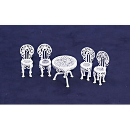 Town Square Miniatures White Patio Set