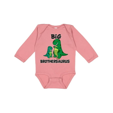 

Inktastic Big Brothersaurus Gift Baby Boy Long Sleeve Bodysuit