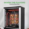 thumbnail image 3 of NutriChef Vertical Countertop Oven with Rotisserie, Bake, Broil & Kebab Functions, 1500W, Adjustable Settings, 2 Shelves, Includes Grill, Skewer Racks & Bake Pan, 3 of 5