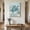 Turquoise, variant on Ships Next Day Canvas Wall Art 8"x8", Teal Turtle Coastal Wood Framed Canvas Print Painting, Summer Beach Nautical Starfish Ready to Hang Small Picture Wall Decor for Home Bathroom Nursery Kitchen