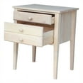 thumbnail image 2 of International Concepts Home Accents Unfinished 3-Drawer Accent Table, 2 of 2