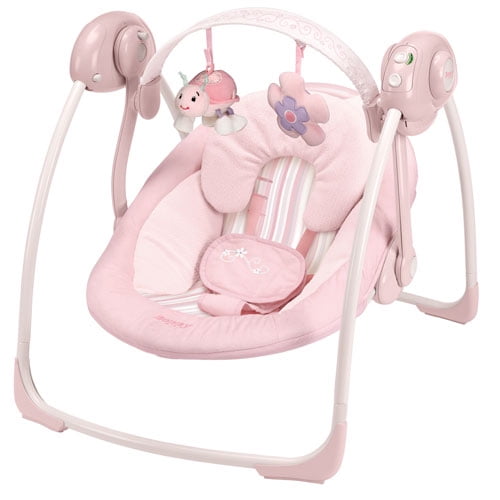 Boppy Pink Rock In Comfort Travel Swing