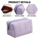 thumbnail image 3 of Bolsas de cosméticos de felpa, bolsa de maquillaje, linda bolsa de almacenamiento suave con cremallera para artículos de tocador de viaje para suministros de oficina, cosméticos, maquillaje,, 3 of 6