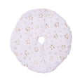 thumbnail image 3 of jifeng Mini Christmas Tree Skirt 15" Tree Apron for Farmhouse Holiday Doorway Gold Stars, 3 of 9