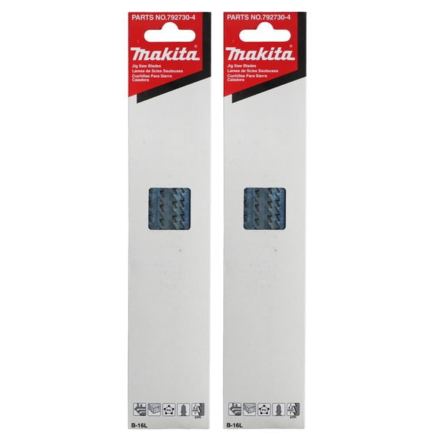 Makita 792730-4 Jig Saw Blade T-Shank HCS 7-1/8-inch x 6TPI Tool Replacement Parts for T-Shank Jig Saws (2-Pack)
