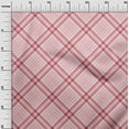 thumbnail image 3 of oneOone Cotton Poplin Twill Pink Fabric Plaid Quilting Supplies Print Sewing Fabric By The Yard 56 Inch Wide, 3 of 4