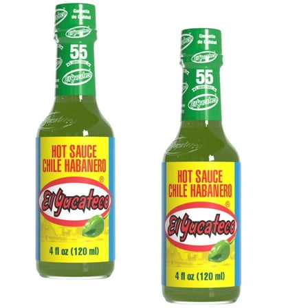 ( 2 Pack ) El Yucateco Green Habanero Hot Sauce, 4 fl oz