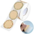 thumbnail image 2 of 600-Piece 2-Inch Kraft Canning Jar Labels With Floral Gift Tag Stickers For Spice Bottles Food Containers Lids, 2 of 7