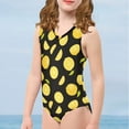 thumbnail image 4 of FOR U DESIGNS Comfortable Sleeveless Swimwear Summer Teen Kids Girls Beach Sport One-Piece Swimsuit Lemon V Neck Bathing Suit for Age 13-14 Years, 4 of 8