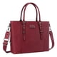 thumbnail image 1 of Bolsa MOSISO para portátil, piel sintética, para mujer, 17-17,3 pulgadas, color rojo vino, 1 of 6