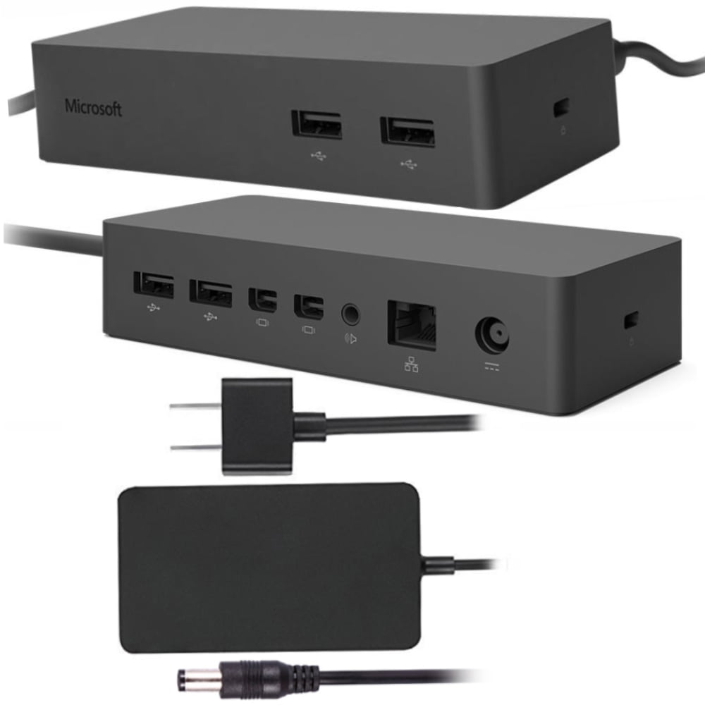 Surface Dock for Surface Book, Pro 3 & 4 + 1749 90W AC Power Adapter