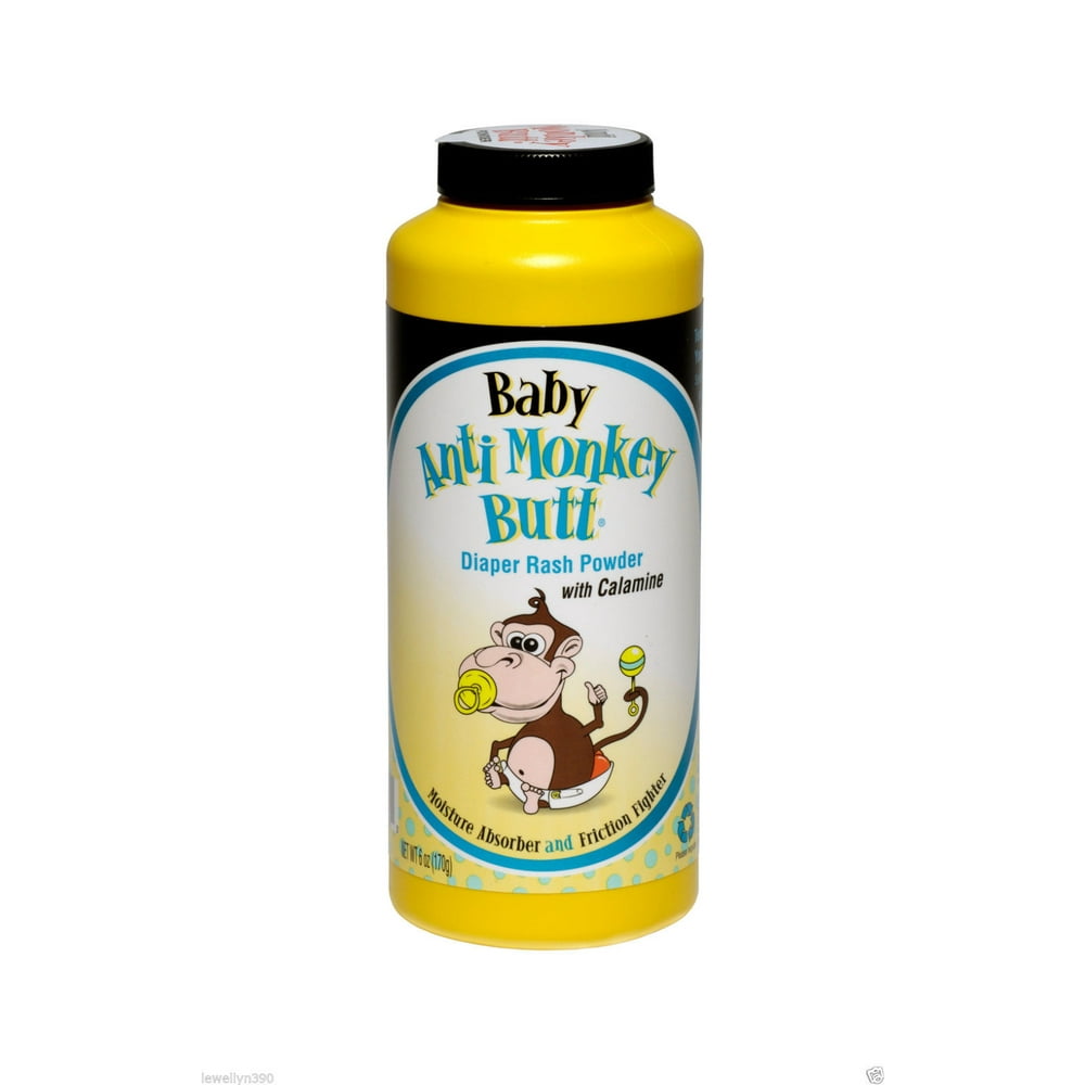 2 Pack Baby Anti Monkey Butt Diaper Rash Powder w Calamine 6oz