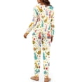 thumbnail image 3 of FOR U DESIGNS Easter Rabbit Womens Pajama Bottoms with Pockets and Drawstring 2 Piece Size XL Nightwear Long Sleeve Crew Neck Tops and Pants for Women Pajamas Winter, 3 of 6