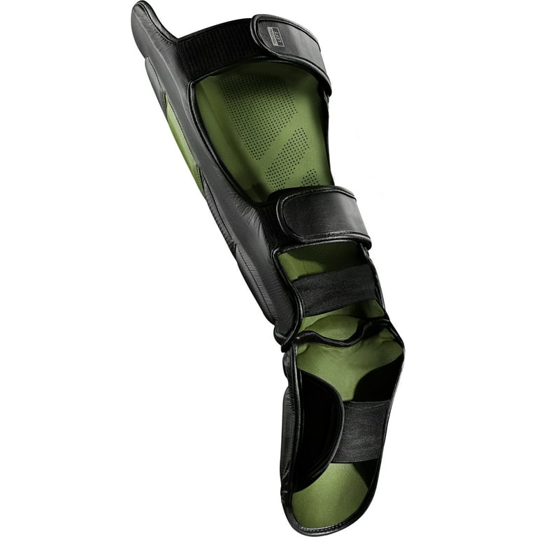 Hayabusa T3 Striking Shinguards, Black/Green Large - Walmart.com