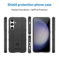 thumbnail image 2 of Feishell for Samsung Galaxy S25 Case, Heavy Duty Drop Protection Non-slip Texture Armor Anti-Fingerprint Shockproof Anti-Scratch Silicone Slim Cute Phone Case for Samsung Galaxy S25,Black, 2 of 7