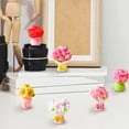 thumbnail image 6 of 15 Pcs Valentine's Day Favors Mini Resin Potted Heart Flower Statues,Small Bouquet Bonsai for Valentine's Day Gifts Desktop Decorations DIY Miniature Landscape Fairy Garden Decor(C), 6 of 7