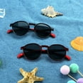 thumbnail image 5 of LAMBBAA 2 Pack Kids Sunglasses Silicone Flexible Frame for Boys Girls, UV Protection(Black Red,Red Black), 5 of 5
