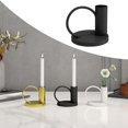 thumbnail image 3 of Candelabro Portavelas Portavelas Vela para Decoración negro, 3 of 7