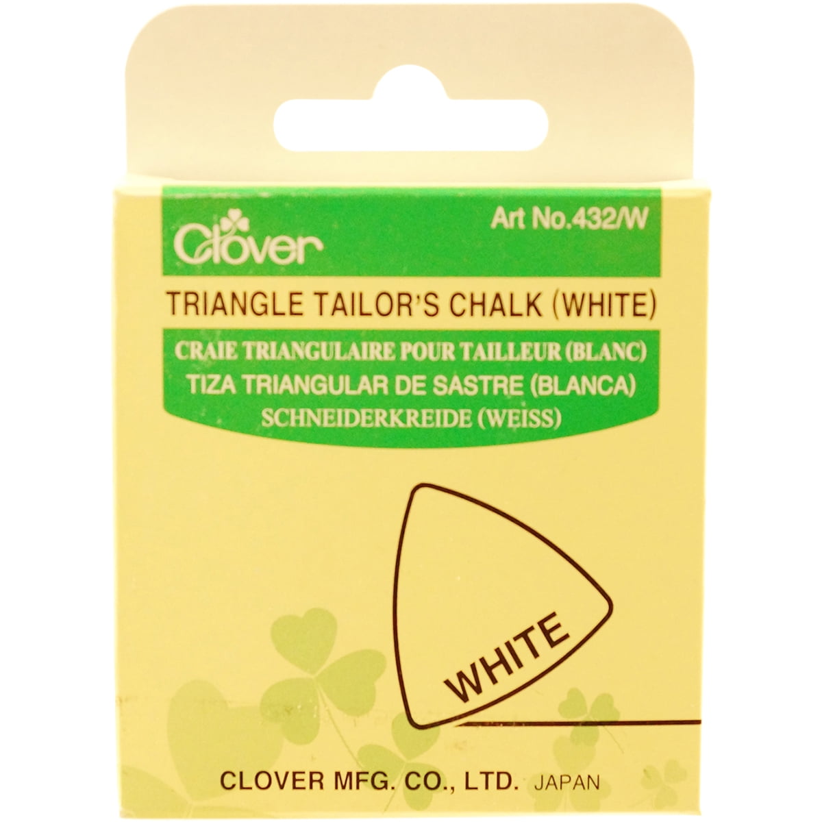 Clover Triangle Tailor's Chalk-White