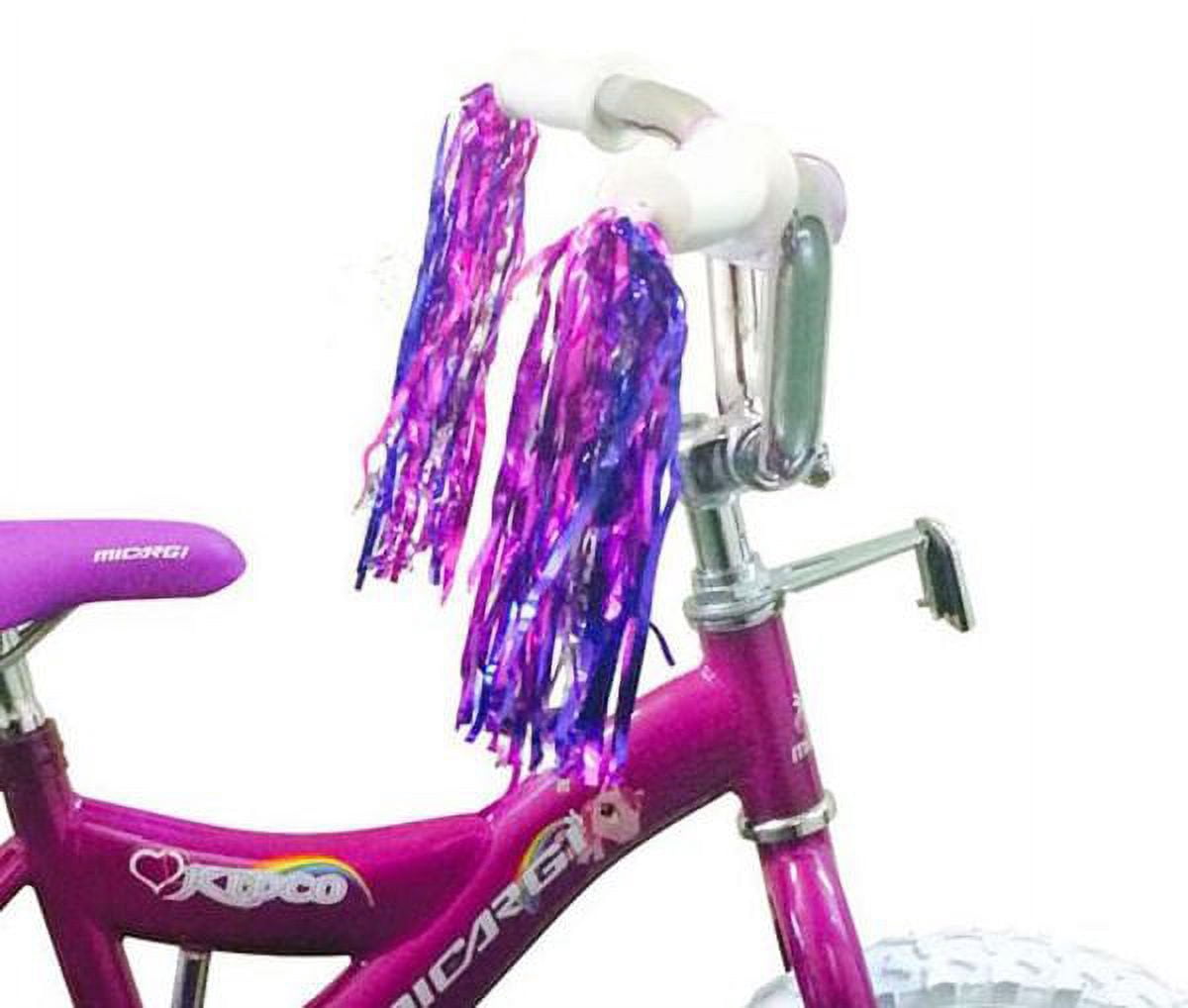 USToyOutlet 12" BMX S-Type Frame Bicycle Coaster Brake One Piece Crank Purple Rims White Tire Kid's Bike - Purple