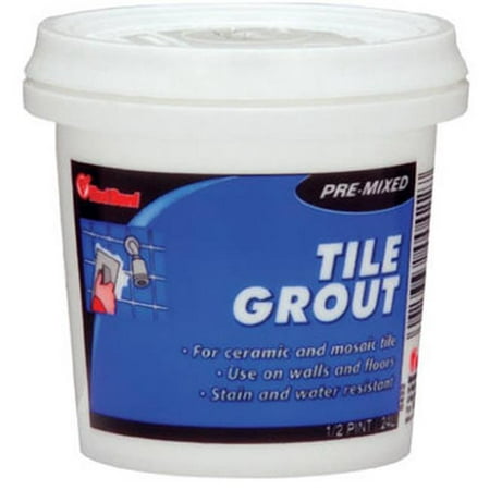 Pre-mixed Tile Grout, 1/2-pint, Red Devil, 0422 (Best Way To Clean Tile Grout)