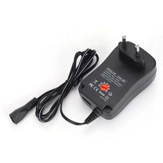 Adaptador De Fuente De Alimentación, 30W CA A CC Con 9 Puntas Y USB, Fuente De Alimentación Conmutada De 5V/2.1A Para Enrutadores, Monitores, Luces LED