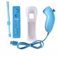 thumbnail image 4 of 2-in-1 Wii Controller Set with Built-in Accelerator - Black Remote Plus Black Nunchuk, Complete Kit Includes Silicone Protective Case & Anti-lost Lanyard, Full-function Gaming Accessories for Wii, 4 of 7