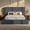 Dark Gray, variant on Toogaho Queen Upholstered Bed with 5.9" Thick Velvet Headboard and All Sponge Bed Base for Adults,Metal Frame,No Box Spring,Easy to Assemble,Dark Gray