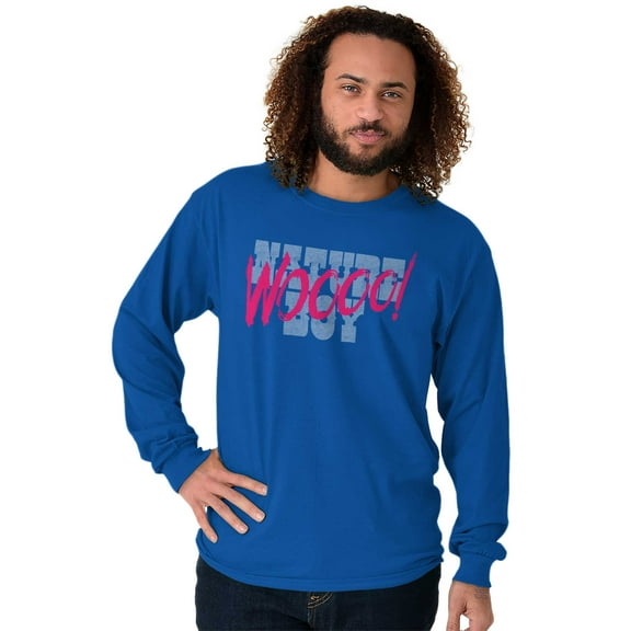 Woo! Wrestling Fan Boy Nature Champ Long Sleeve TShirt Men Women Brisco Brands S