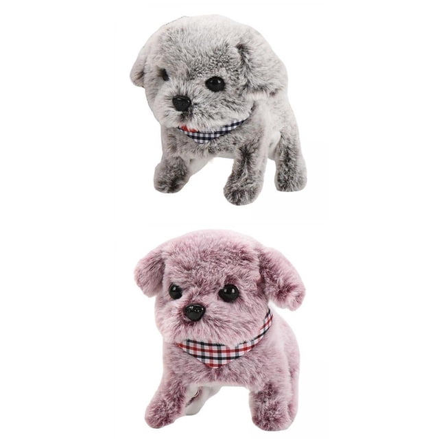 Cola de Perro de Peluche Eléctrica Que Juguete Interesante Robot para Niños Claro+Cola de Perro de Peluche Eléctrico Movi