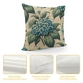 thumbnail image 4 of COMIO Spring Floral Pillow Covers Blue Hydrangea Flower Throw Pillow Covers Decoration,Summer Holiday Decor Pillowcase Rustic Farmhouse Cushion Case for Home Couch Outdoor White, 4 of 5