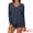 Blue, variant on DARING DIVA Women's Waffle Knit Pajama Sets Lounge Set Long Sleeve Top Blue XS