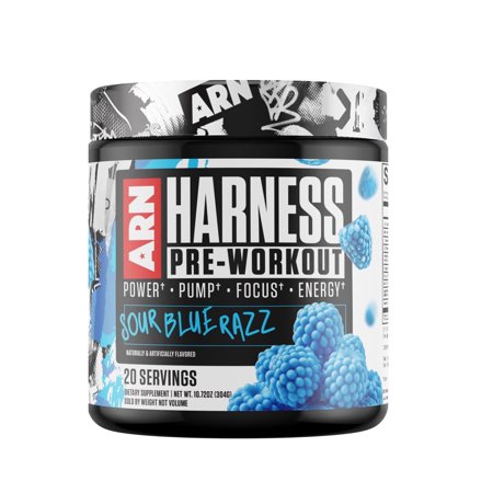 Arms Race Nutrition | ARN | Harness Pre-Workout (20 Servings, Sour Blue Razz)