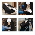 thumbnail image 3 of Funda de asiento de coche Bebamour Winter para bebés universal negra, 3 of 9
