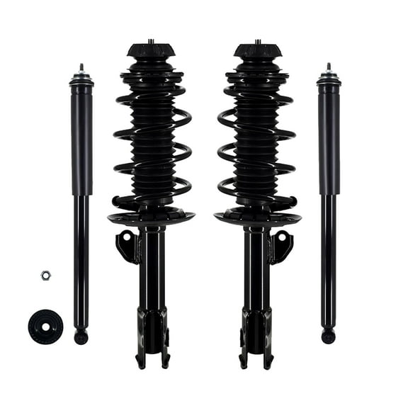 Set 4 Front Quick Complete Strut-Coil Spring-Rear Complete Shock For 2015-2018 Toyota Yaris