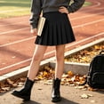 thumbnail image 3 of Fancifize Teens Girls High Waist Pleated Skirts Formal Skirt with Built-in Shorts for School Uniform Trendy Cozy Skorts, 3 of 7