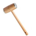 thumbnail image 3 of 1Pc Metal Meat Mallet Tenderizer Wooden Handle Steak Beef Chicken Hammer, 3 of 8