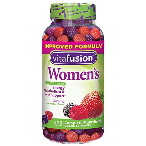 VitaFusion Women's Complete Multivitamin Natural Berry Gummies for Adults 2 Bottles, 220