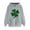 Gray, variant on VBTAPA 2025 St. Patrick's Day Womens Graphic Hoodies Irish Shamrock Print Hooded Sweatshirt Loose Casual Kangaroo Pocket Pullover Hoodie Black XXL