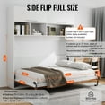 thumbnail image 3 of VEVOR Murphy Bed Kit, Queen Size, Deluxe DIY Wall Bed Mechanical Hardware Kit, Pneumatic Lever Heavy Duty Bed Frame Support, Folding Cabinet Wall Bed Space Saving Design for Guestroom, Easy to Build, 3 of 9